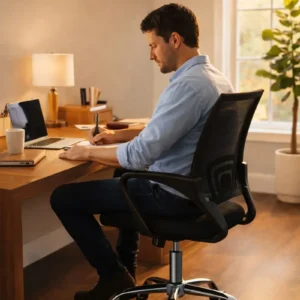 Cadeira De Escritório Easy Office Ergonômica Confortável - Imagem 5