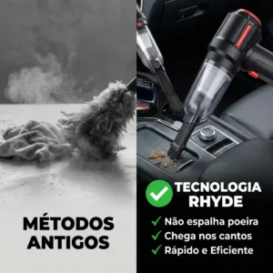 Aspirador De Pó Mini Soprador 3em1 Usb 1 Refil Portátil Recarregável Marca RHYDE - Imagem 3