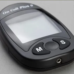 Medidor De Glicose+100 Lancetas+100 Tiras On Call Plus Ii Cor Azul - Imagem 4