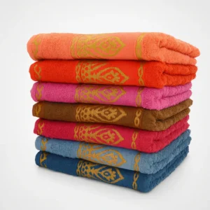 Kit 5 Toalhas De Rosto Luxo Jacquard Grossa 100% Algodão - Imagem 7