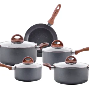 Jogo De Panelas Brinox Antiaderente Ceramic Indução 5 Peças - Imagem 1