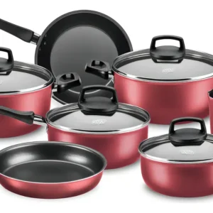 Conjunto Antiaderente Safira 7 Pcs Cereja Mta - Imagem 1