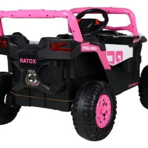 Carro Utv Elétrico Wild Rosa Para Criança Abre Portas Luz Led Com Musica Bribri UTV Wild Racer - Imagem 5