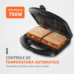 Sanduicheira Mondial Master Grill Mondial 750W S-20 - Imagem 6