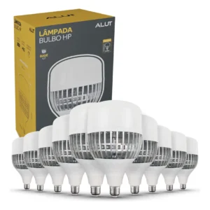 Kit 10 Lampadas Led Bulbo Hp 100w 6500k Branco Frio E27 - Imagem 1