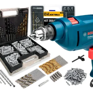 Furadeira De Impacto Bosch GSB 450 RE 450W 10mm Com Brocas e Buchas - Imagem 1