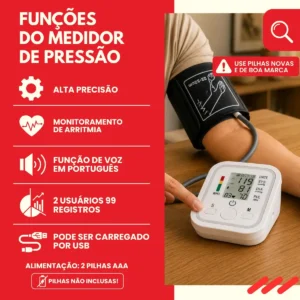 Kit Saúde 3 Em 1 Aparelho De Pressão Arterial Digital + Oxímetro De Dedo + Termômetro Infravermelho Testa Sem Contato Medidor Sinais Vitais Portátil Bpm Saturação Oxigênio Combo - Imagem 2