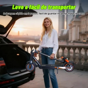 Bolin Xm01 Patinete Eletrico Adulto 350w Velocidade Máxima De 32 Km/h 25 Km De Autonomia Corpo Em Liga De Alumínio Com App Bluetooth Preto - Imagem 8