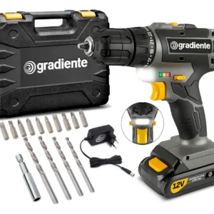 Furadeira Parafusadeira Sem Fio A Bateria Gpb12vd 12v 3/8 10mm Com Maleta E Acessórios Gradiente - Imagem 1