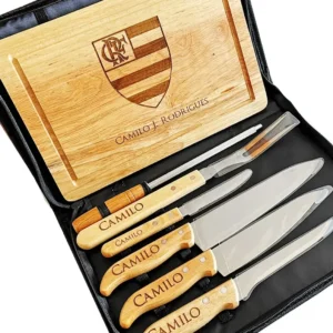 Kit Churrasco Personalizado - 8 Peças - Imagem 1