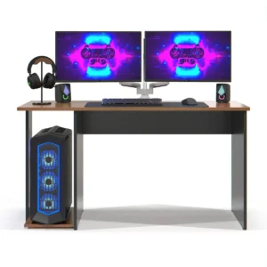 Mesa Gamer Valorant Maxi do Brasil Com Suporte para CPU e Design Moderno 114cm - Imagem 4