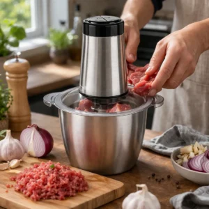 Multiprocessador Triturador Elétrico Carnes Legumes Inox 3l - Imagem 1
