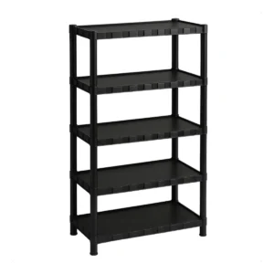 Estante Plastica Modular 5 Prateleiras Multiuso Organizadora Preta - Marianopole - Imagem 3