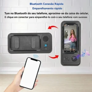 Alto-falante Banheiro Bluetooth Resistente À Água E Suporte - Imagem 8