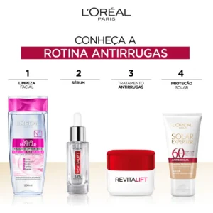 Protetor Solar Facial Antirrugas Com Cor Tom Universal Uniforme Fps60 40g L'oréal París - Imagem 6