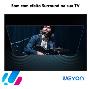 Smart Tv 24 Led Hd Weyon Android Tv Hdmi Usb Wifi 24WDSNBX - Imagem 2