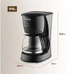 Cafeteira Elétrica Mondial Pratic 20 - Jarra De Vidro - Serve 20 Xícaras - Cn-01-20x - Preto/prata - Imagem 5