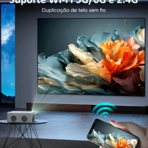 Projetor Profissional Android 4k Portátil 5g Wifi Full Hd - Imagem 6