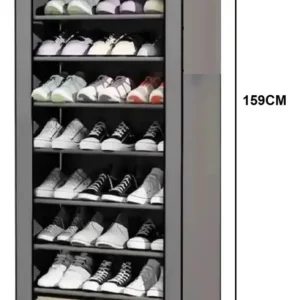 Sapateira Organizador De Sapatos Com 9 Prateleiras Tnt Cor Cinza - Imagem 5