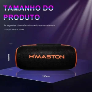 Caixa De Som Bluetooth Portátil 40w H'maston Tn22 Rgb Tws - Imagem 4