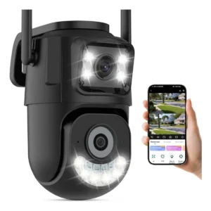 Câmera De Seguranca Externa Ip Wi-fi Lente Dupla App Icsee - Imagem 1