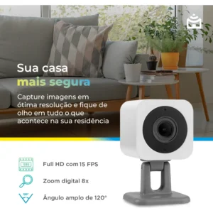 Câmera de Segurança Wi-Fi Positivo Smart Full HD Visão Noturna e Áudio Bidirecional - Imagem 7