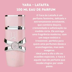 Perfume Árabe Feminino Yara Lattafa Eau De Parfum 100 Ml - Imagem 3