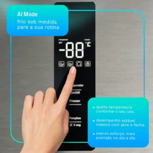 Geladeira Refrigerador Hq Frostfree Multidoor 426l Hq426mdff Inox - Imagem 4