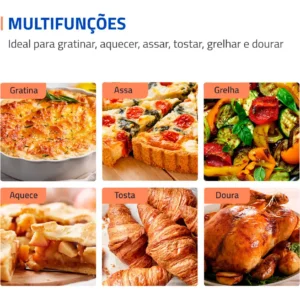 Forno Elétrico 52L Grand Family II, Mondial 1800W FRN-52-B - Imagem 4