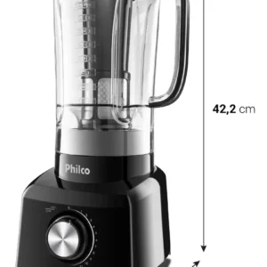 Liquidificador Philco 1200W 3L 12 Velocidades Preto PH900 - Imagem 6