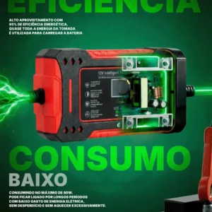 Carregador Inteligente De Bateria Automotiva Several Importados 12v Portátil Rápido Para Carro Moto E Veículos Several - Imagem 5