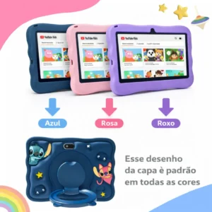Tablet Milii Infantil 6gb 128gb 7 Android 15 Com Capa - Imagem 7