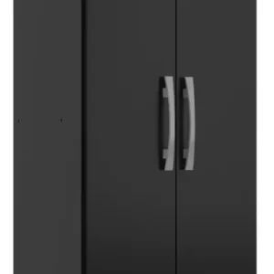 Armário Multiuso 2 Portas Preto Regente - Imagem 3