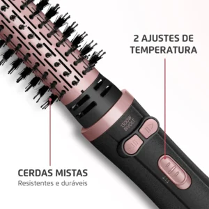 Escova Rotativa Ceramica Tourmaline Ion Golden Rose ERB-01 Mondial - Imagem 6