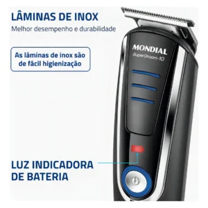 Aparador De Pelos Super Groom 10 Mondial 6W Bivolt BG-03 - Imagem 5