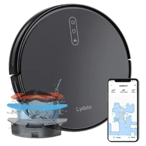 Robô Aspirador De Pó Inteligente Passa Pano Lydsto G1 Limpeza 3 em 1 Compatível XIAOMi Home APP - Imagem 1