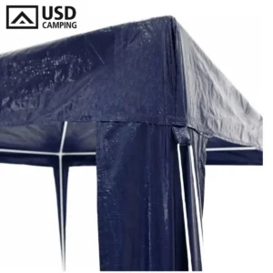 Tenda Gazebo Azul Polietileno 3x3 Metros Desmontável Camping Praia Pésca Usd - Imagem 7