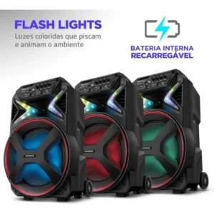 Caixa Amplificada Connect Lights Cm-400 Mondial Cor Preto - Imagem 7