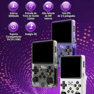 Console Portátil Retro R36s Tela Ips 3.5 3000mah - Imagem 6