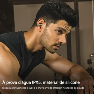 Fone de Ouvido Bluetooth Oraolo OE02 TWS Clip-ear sem Fio Preto - Imagem 7