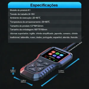 Scanner Automotivo Profissional Obd2 K1 Launch Diagnóstico - Imagem 5
