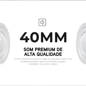 Fone De Ouvido Headphone Dapon H02d Bluetooth 5.1 Over-ear 22 Horas De Bateria Azul Bebê - Imagem 6