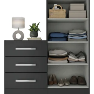 Cômoda 2 Portas 3 Gavetas Rodial Dunas Wt - Imagem 4