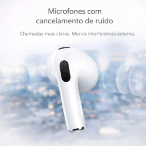 Fone Ouvido Bluetooth 5.4 Sem Fio Estojo De Carregamento Anti Ruido A Prova Dagua Compatível Com Ios Samsung Galaxy Android Tws Wireless Air Premium Microfone Touch Marca Pro Phone See - Imagem 4