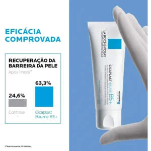 Creme Multirreparador Calmante Cicaplast Baume B5+ Para Todos Os Tipos De Pele Com 40ml La Roche Posay - Imagem 3