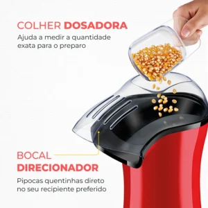 Pipoqueira Popflix Mondial Vermelho1200W PP-03 - Imagem 6