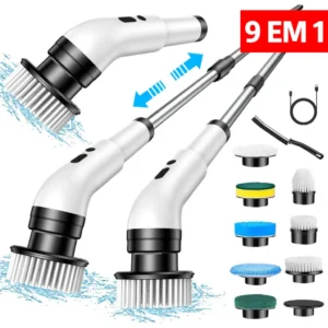 DeckCasa Escova elétrica de limpeza JY-6010 Branco Unidade 1 - Imagem 1