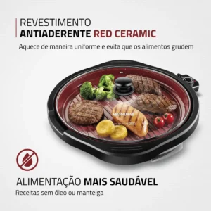 Grill Redondo Cook & Grill 40 Mondial 1270W - G-03-RC - Imagem 2