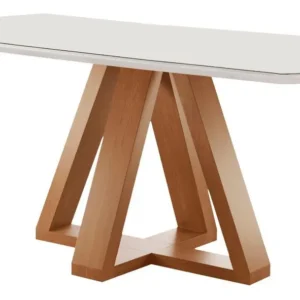 Conjunto Mesa Tampo Smart Plus Vidro Kyra 120cmx90cm 4 - Imagem 2