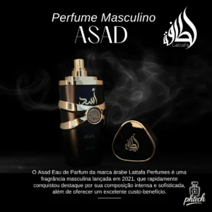 Perfume Lattafa Asad 100ml Eau De Parfum Original Árabe Original Com Nota Fiscal E Selo Original Lataffa - Imagem 3